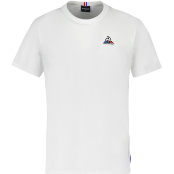 Vêtements Homme T-shirts & Polos Le Coq Sportif T-shirt coton col rond droit Blanc