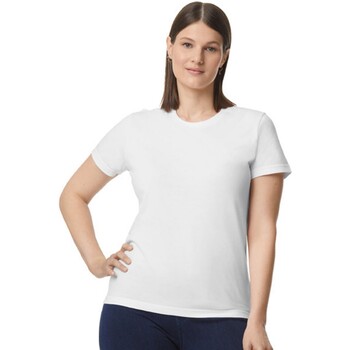 Vêtements Femme T-shirts manches longues Gildan 65000L Blanc