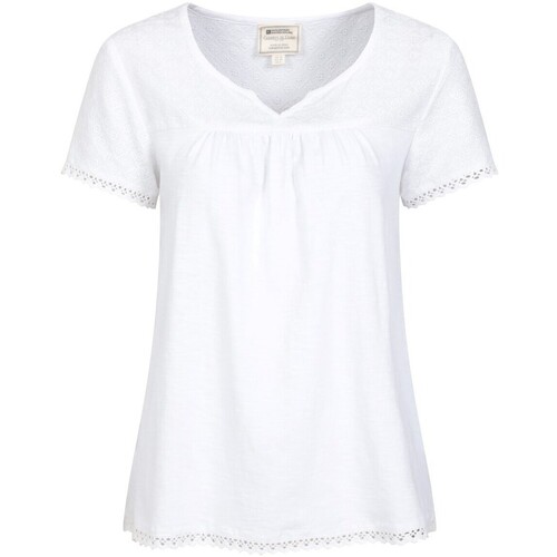 Vêtements Femme T-shirts manches longues Mountain Warehouse Naples Blanc