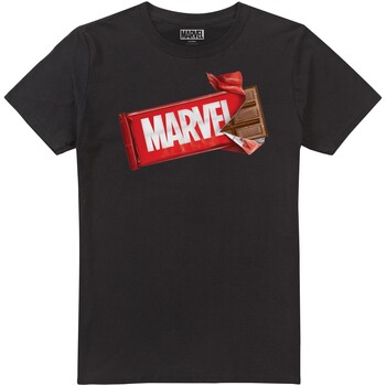 Vêtements Homme T-shirts manches longues Marvel Choc Brick Noir
