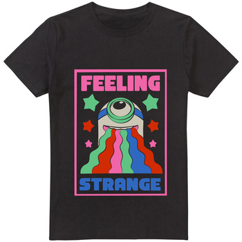 Vêtements Homme T-shirts manches longues Minions Feeling Strange Noir