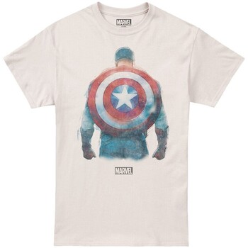 Vêtements Homme T-shirts manches longues Captain America  Beige