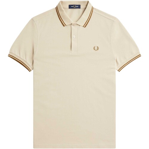 Vêtements Homme T-shirts & Polos Fred Perry Fp Twin Tipped Fred Perry Shirt Beige