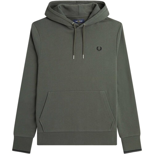 Vêtements Homme Polaires Fred Perry Fp Tipped Hooded Sweatshirt Vert