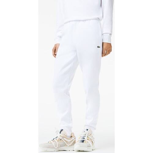Vêtements Homme Livraison gratuite* et Retour offert Lacoste Pantalon de jogging  blanc en molleton de coton bio Blanc