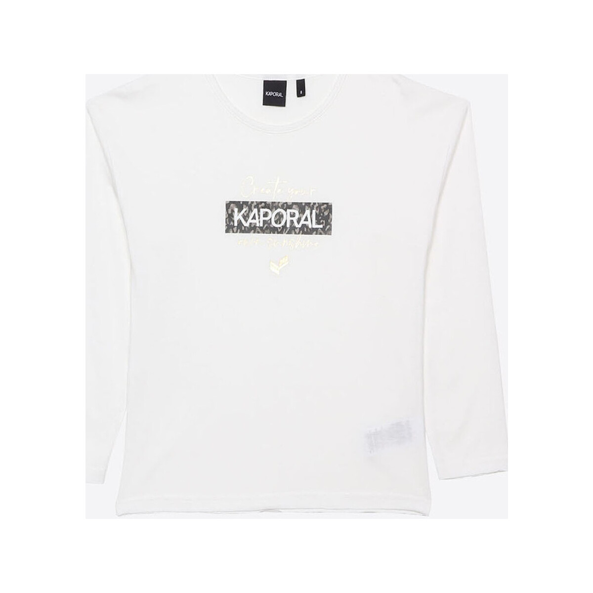 Vêtements Fille T-shirts & Polos Kaporal EDONA Blanc