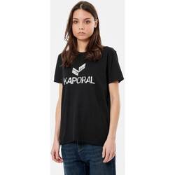 Vêtements short-sleeved T-shirts & Polos Kaporal LEMIL Noir