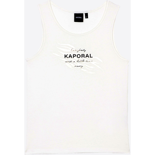 Vêtements Fille T-shirts & Polos Kaporal FEBRE Blanc