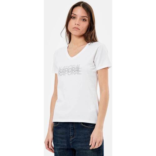 Vêtements Femme T-shirts & Polos Kaporal LEA Blanc