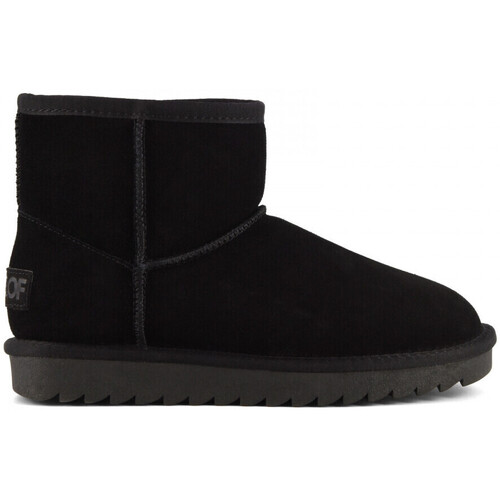 Chaussures Femme Bottines Colors of California Ugg boot in suede Noir