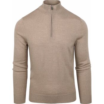 Vêtements Homme Sweats Suitable Merino Half Zip Sweater Beige Beige