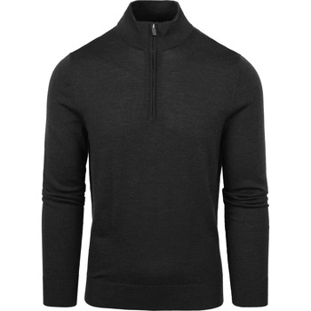Vêtements Homme Sweats Suitable Merino Half Zip Sweater Anthracite Gris