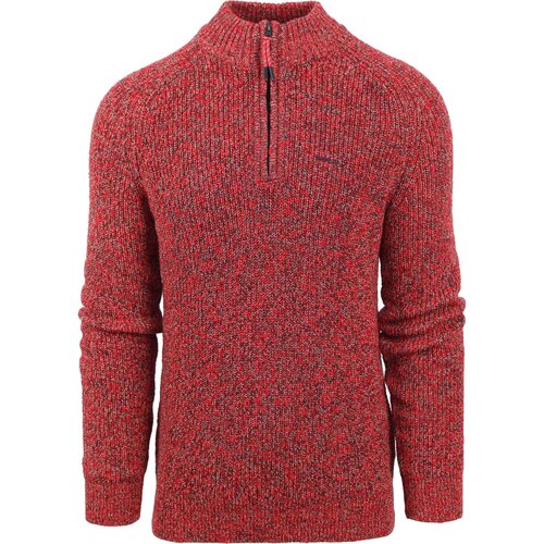 Vêtements Homme Sweats Nouveautés de cette semaineland NZA Pull Ngamuwahine Demi-Zip Rouge Rouge