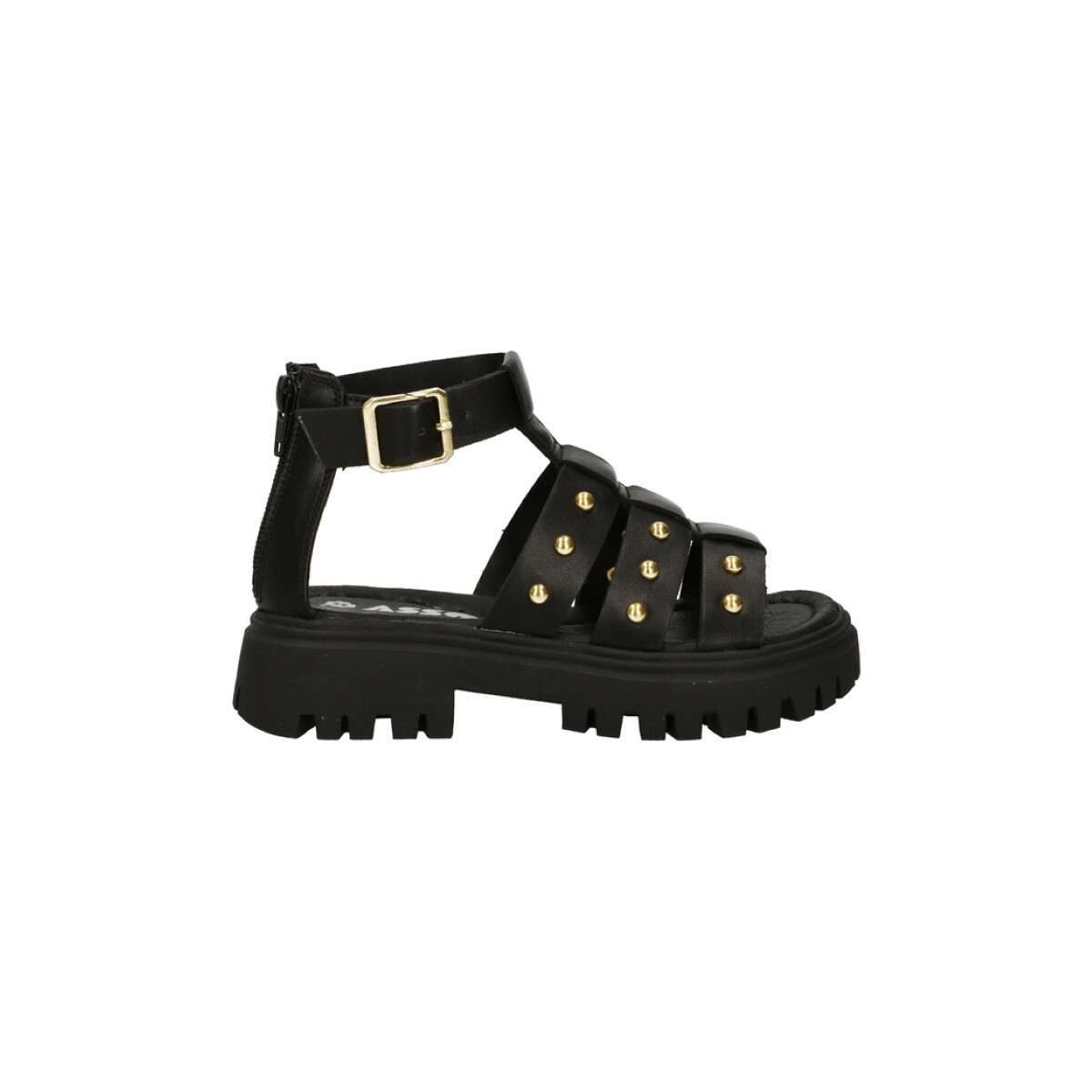 Chaussures Fille Sandales et Nu-pieds Asso AG-13540B Noir