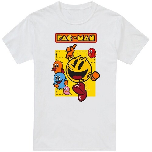 Vêtements Homme T-shirts manches longues Pac Man Classic Blanc