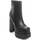 Chaussures Femme Bottes ville Leindia 83833 Noir