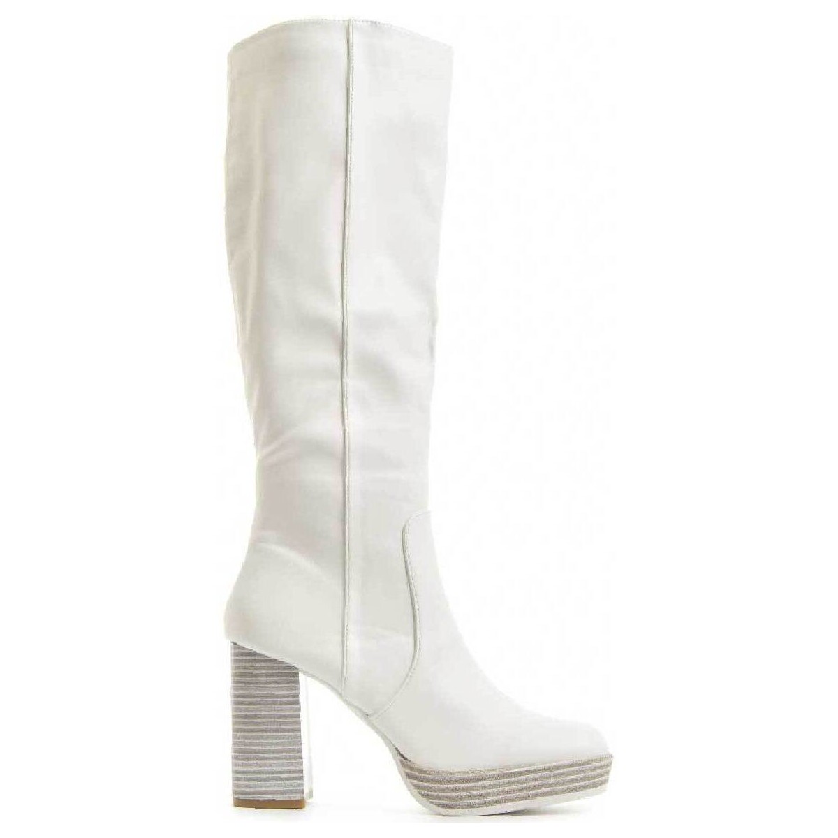 Chaussures Femme Bottes Leindia 83862 Blanc
