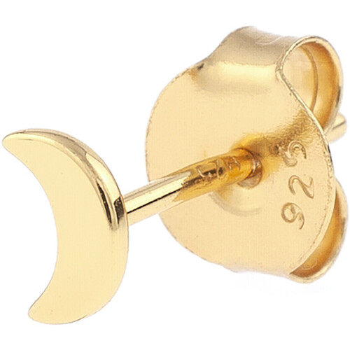 Montres & Bijoux Femme Boucles d'oreilles prada logo plaque arm bag itema Prada Boucle d'oreilleS  Miniluna argent doré Jaune