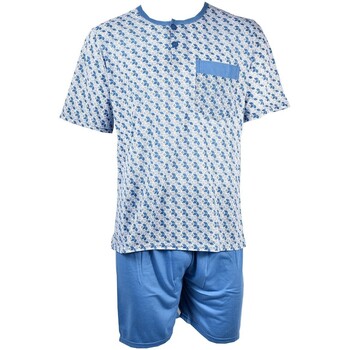 Vêtements Homme Pyjamas / Chemises de nuit Ozabi ECO HOMEWEAR 2946 B Bleu