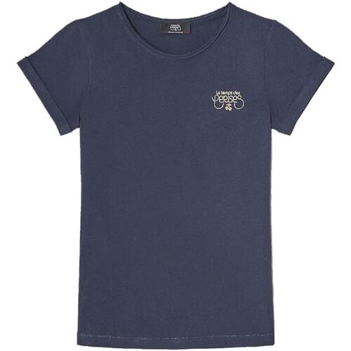Vêtements Fille T-shirts manches courtes Le Temps des Cerises Tsh g smltragi midnight Bleu