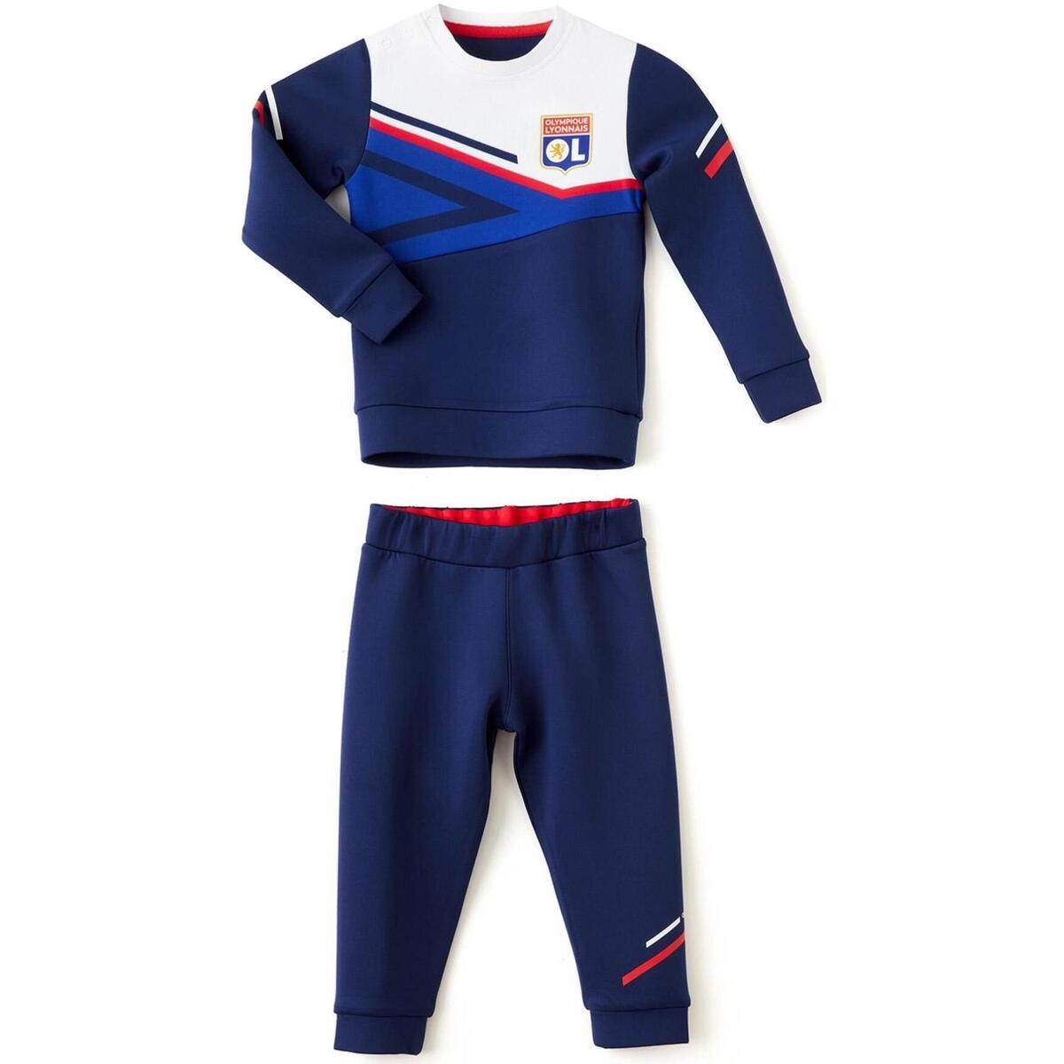 Vêtements Enfant Ensembles de survêtement Olympique Lyonnais Ol survt nv trg boost bb Bleu