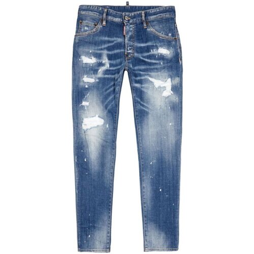 Vêtements Homme Jeans tiered droit Dsquared S79LA0021 Bleu