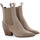 Chaussures Femme Boots Black lace ankle boots from featuring a peep toe DALLAS Beige
