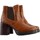 Chaussures Femme Boots Rieker Bottine à Talon Lugano Marron