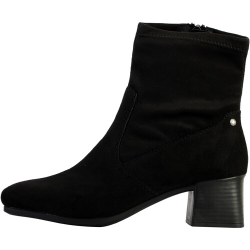 Chaussures Femme Boots Rieker Bottine à Zip Microstretch Noir