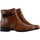 Chaussures Femme Boots Rieker Bottine Cuir Lugano Marron