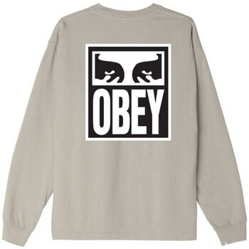 Vêtements Homme T-shirts manches courtes Obey Gianluca - Lart Heavyweight Homme Silver Argenté