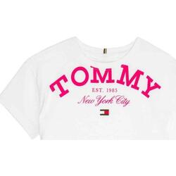 Vêtements Fille T-shirts & Koszulka Polos Tommy Hilfiger  Blanc