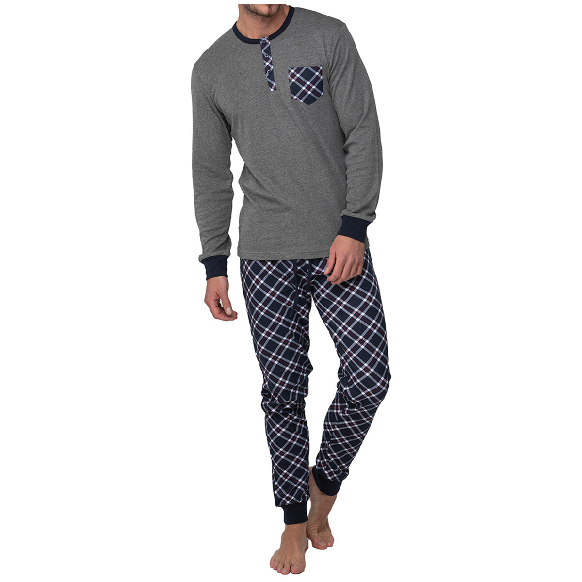 Vêtements Homme Pyjamas / Chemises de nuit Abanderado A0CHJ-1LE Gris