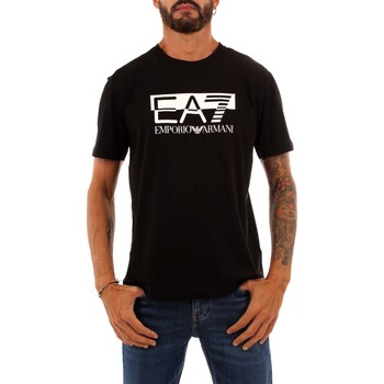 Vêtements Homme T-shirts manches courtes Emporio Armani EA7 6RPT81 Noir