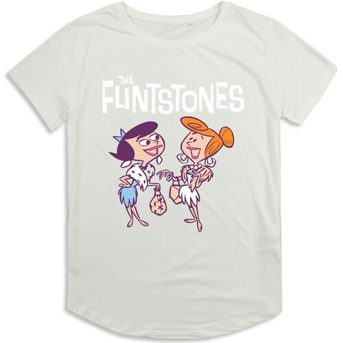 Vêtements Femme T-shirts manches longues The Flintstones Tea Vert