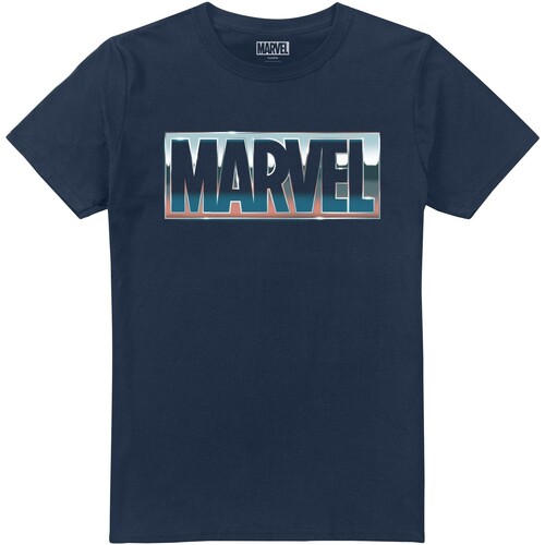 Vêtements Homme T-shirts manches longues Marvel  Bleu