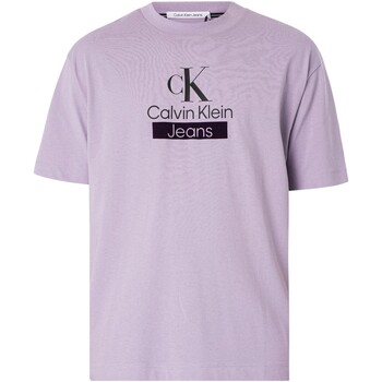 Vêtements Homme Lace Stitching Floral Print Matching Shorts Rompers Calvin Klein Jeans T-shirt d'archives empilé Rose