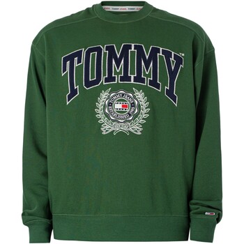 Vêtements Homme Sweats Tommy Jeans Sweat-shirt graphique Boxy College Vert