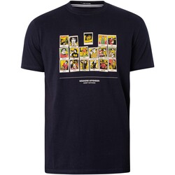 Vêtements Homme T-shirts manches courtes Weekend Offender Polaroïds T-shirt graphique Bleu
