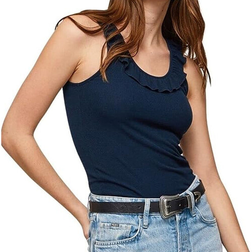 Vêtements Femme Débardeurs / T-shirts sans manche Pepe jeans PL505062 Bleu