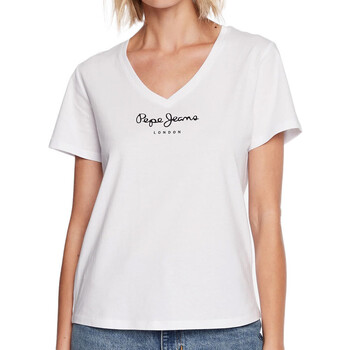 Vêtements Femme T-shirts manches courtes Pepe jeans PL505482 Blanc