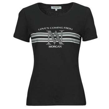 Vêtements Femme T-shirts manches courtes Morgan DONNA Noir