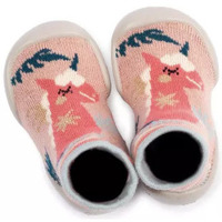 Chaussures Fille Chaussons Collegien CHAUSSONS  UNICORN Rose