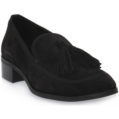 Chaussures Femme Mocassins S.piero BLACK FLAT RUBBER Noir