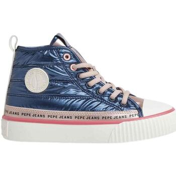 Chaussures Fille Baskets basses Pepe JEANS jean  Bleu