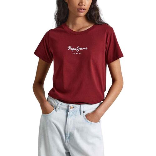 Vêtements Femme T-shirts & Polos Pepe JEANS Nice  Rouge