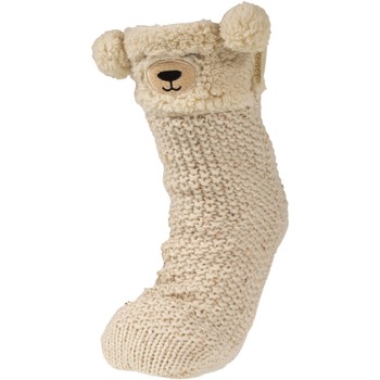 chaussettes isotoner  chaussettes anti-dérapantes ours en maille sequins 