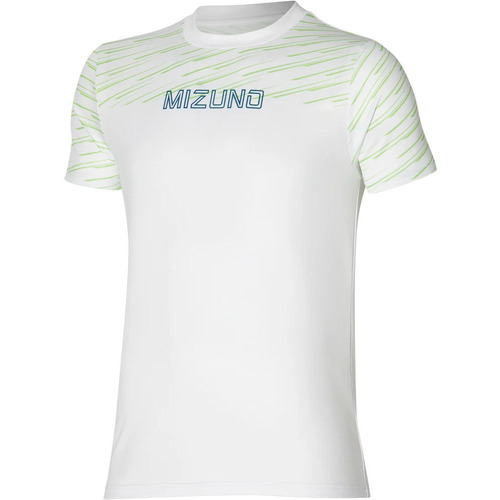 Vêtements Homme T-shirts manches courtes Mizuno Cinza Graphic Tee Blanc