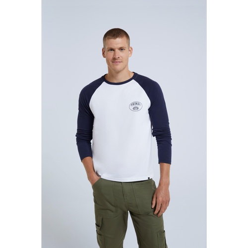 Vêtements Homme T-shirts manches longues Animal MW1270 Bleu