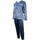 Vêtements Homme Pyjamas / Chemises de nuit Ozabi Pyjama Homme POLAIRE ECO Bleu
